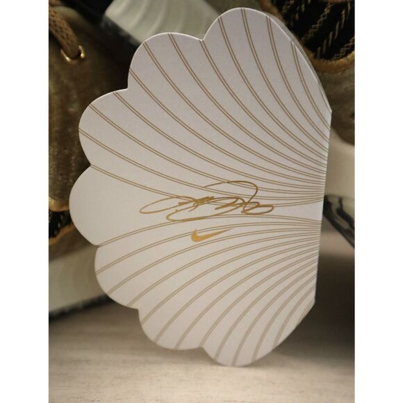 Nike FZ7883-700 Mens Sz 9.5 Metallic Gold LeBron XXI 21 QS Basketball Shoes - Picture 15 of 16